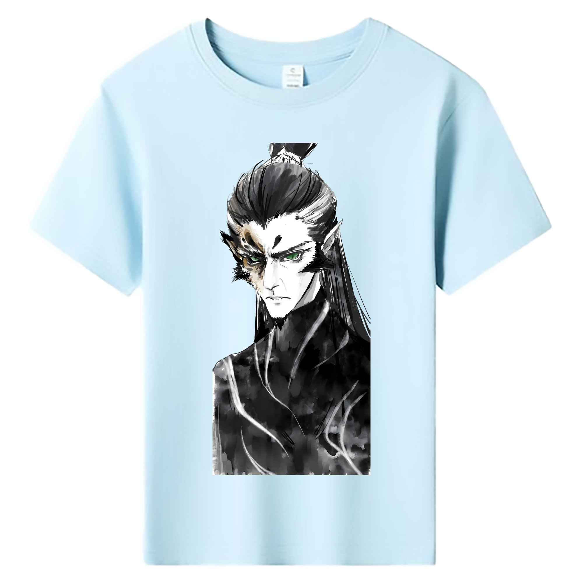 （画像用） Ne Zha 2 ナタ 魔童の大暴れ 綿100％キッズTシャツ（フロントプリント）